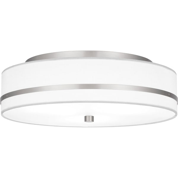 Quoizel Flush Mount Flush Mount 3 Lights Brushed Nickel QFL6180BN - main